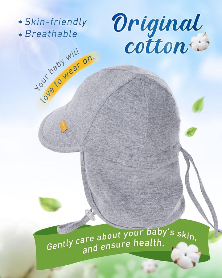 FURTALK Baby Kleinkind Sonnenhut UPF 50+ UV-Schutz Mädchen & Jungen Sommer Kappe Kinder Strand Mütze