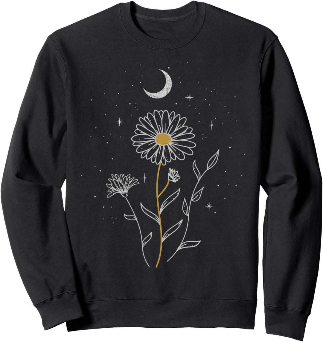 Trendy Floral Moon Starlight Sweatshirt