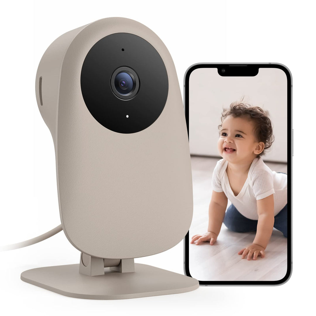 nooie Baby Monitor, Babyphone mit Kamera WLAN, Baby Kamera mit APP und Handy Verbindung, 1080P Nacht