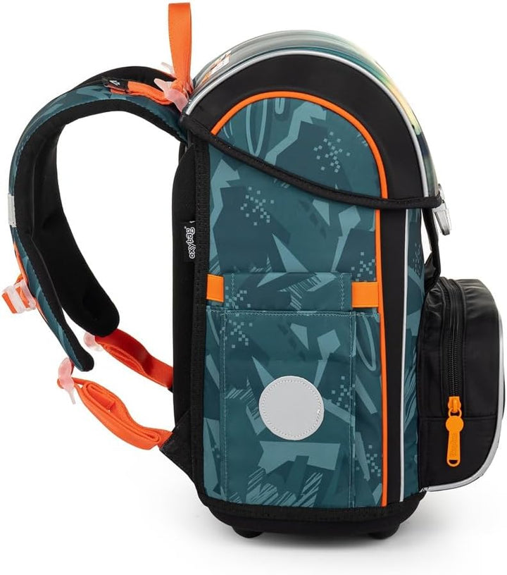 Generisch Auto - Speed Acceleration - Race - OxyBag PREMIUM Schulranzen-Set, 11 teilig mit Sporttasc