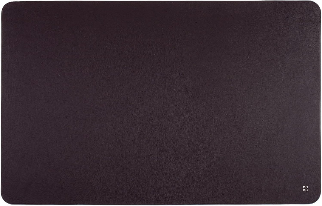 DUDU Büro-Schreibtischunterlage aus zweifarbigem Leder CM 61x40, beidseitig benutzbar, rollbar, weic
