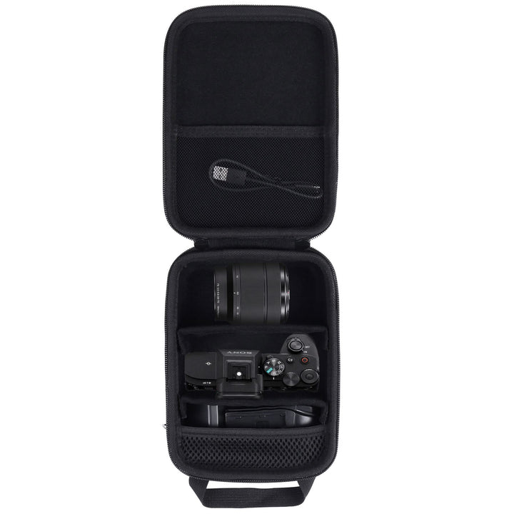 Aenllosi Harte Hülle Tasche für Sony Alpha 7 II III IV spiegellose Digitalkamera, schwarz (Nur Tasch