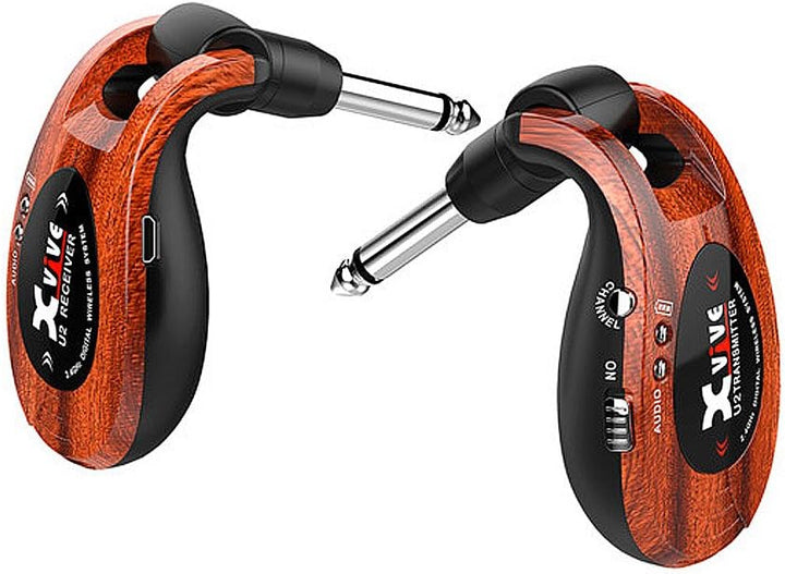 Xvive U2 Wireless Digital Transmitter/Receiver System for Guitar, Bass and Other Instruments, Rechar
