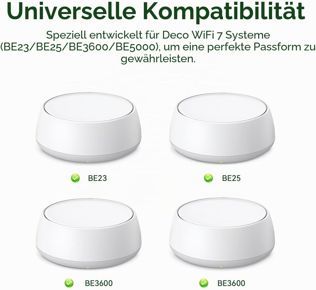shinar Metall-Wandhalterungs-Set, kompatibel mit TP Link Deco BE23/ BE25/ BE3600/ BE5000 Mesh WiFi 7