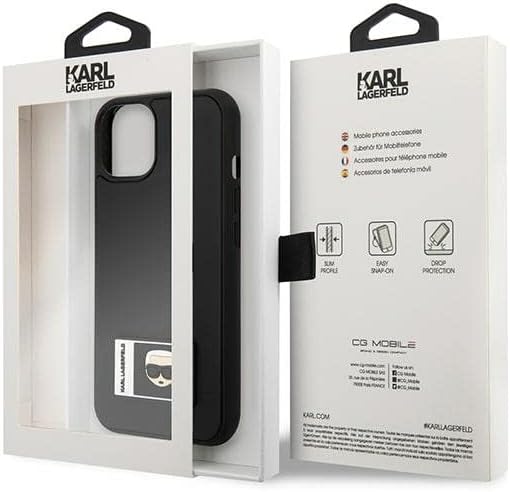 KARL LAGERFELD KLHCP13S3DKPK Hülle für iPhone 13 Mini 5,4" schwarz/Black hardcas