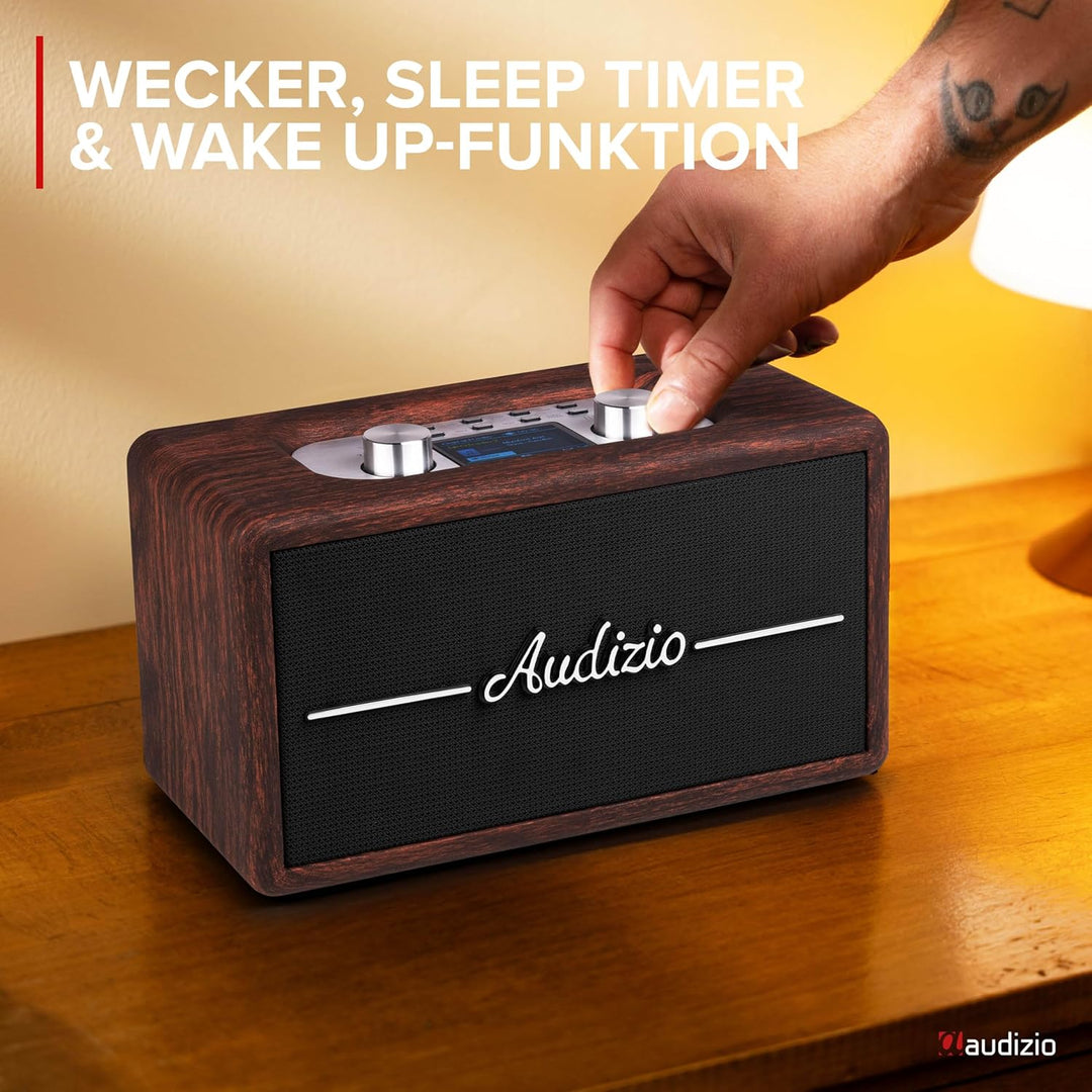 Audizio Tune60 - DAB Radio mit Bluetooth Lautsprecher, Fernbedienung, FM, 40 Watt, Batterie- Netzbet