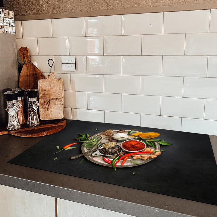 KitchenYeah© Herdabdeckplatte Einteilig Küche Ceranfeld Abdeckplatte Cerankochfeld Abdeckung Indukti