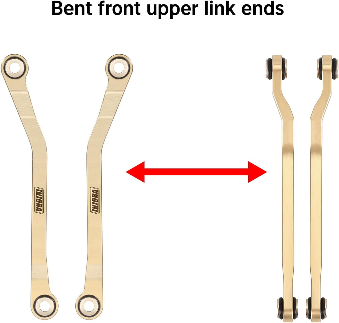 INJORA Messing High Clearance Links Set für TRX4M High Trail K10 1/18 RC Crawler Upgrade, Messing
