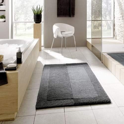 Kleine Wolke Havanna Badteppich, Baumwolle, Grau, 1 cm 55x65 cm Grau, 55x65 cm Grau
