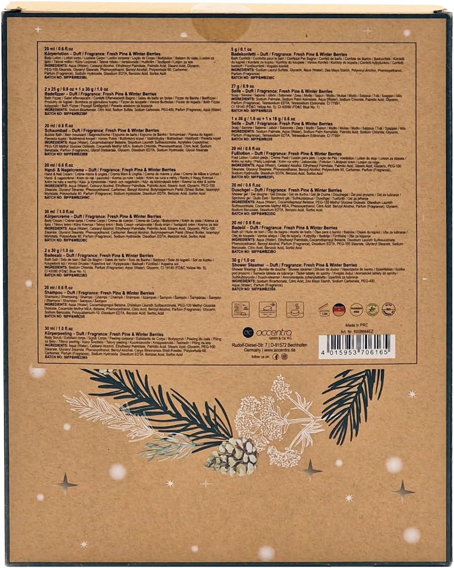 WINTER SPA Adventskalender für Frauen 2024 - XXL Wellness Adventskalender für Damen - Körperpflege