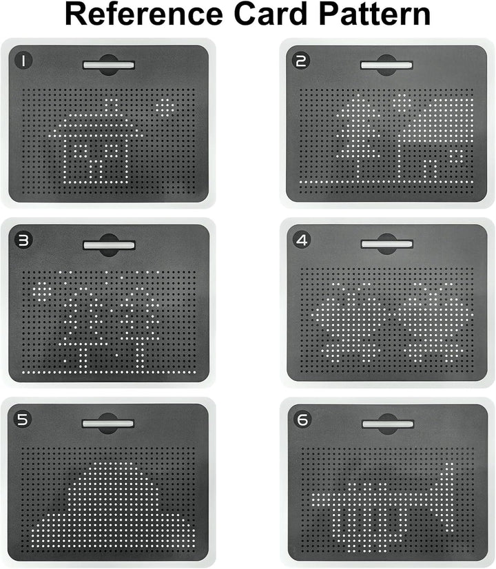 Zeichentafel Kinder, Zeichenbrett mit Magnetische Kugeln und Stift, Kinder Spielzeug Zeichnen Gesche
