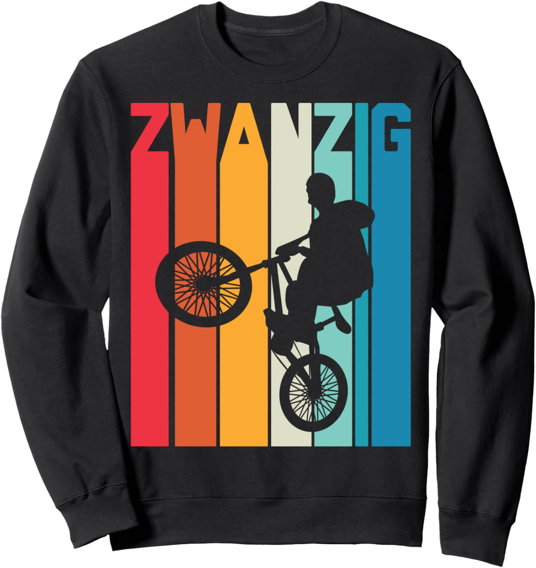20. Geburtstag Geschenk Jungs Kinder Vintage BMX Fahrer Fan Sweatshirt