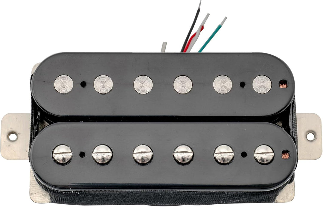 Artec HBA115 Alnico 5 Uncovered Humbucker Tonabnehmer Hals Pickup 8,4K für E-Gitarre, Schwarz, Hals