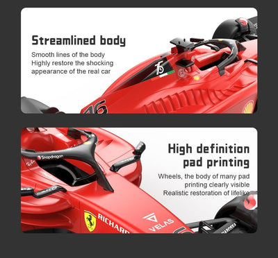 Ferrari F1 F1-75 RC Auto (1:12 Skala) - Fernbedienungsauto für Formel 1 der Saison 2022 Fahrer - Cha