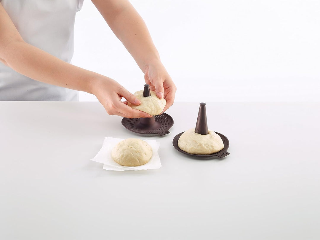 Lékué Bagels, Silikon, braun; 10,3 cm; 6 Stück, Braun