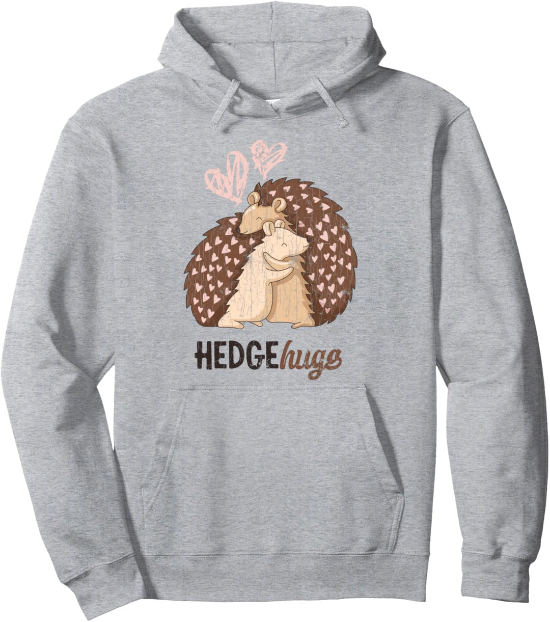 Lustiges Niedliches Igel Design für Ihn Sie Valentinstag Pullover Hoodie