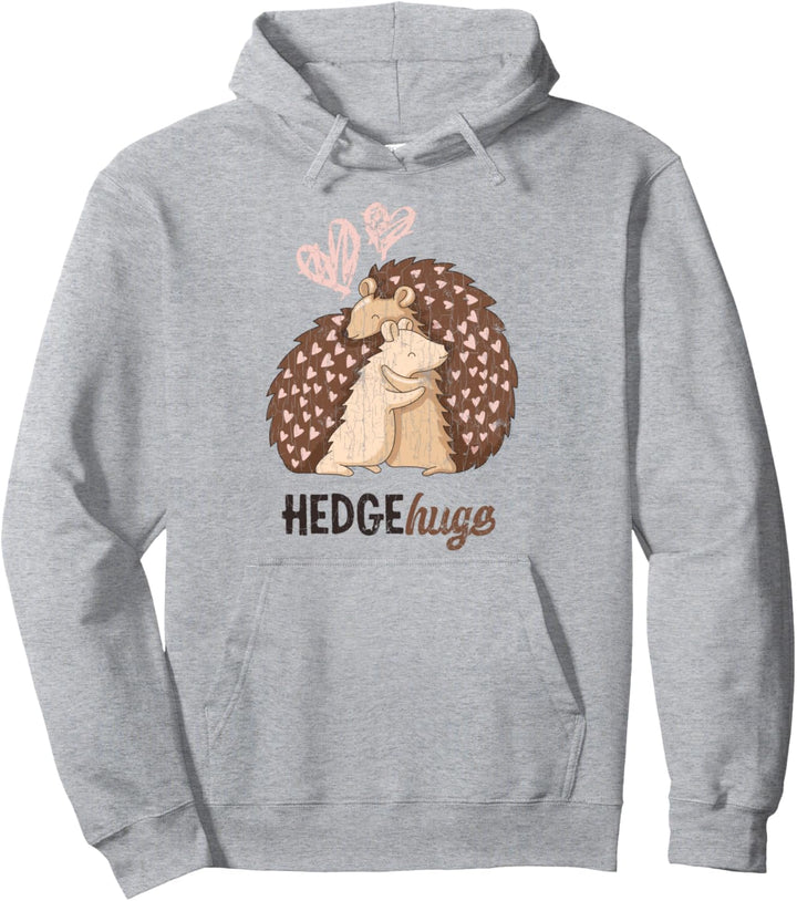 Lustiges Niedliches Igel Design für Ihn Sie Valentinstag Pullover Hoodie