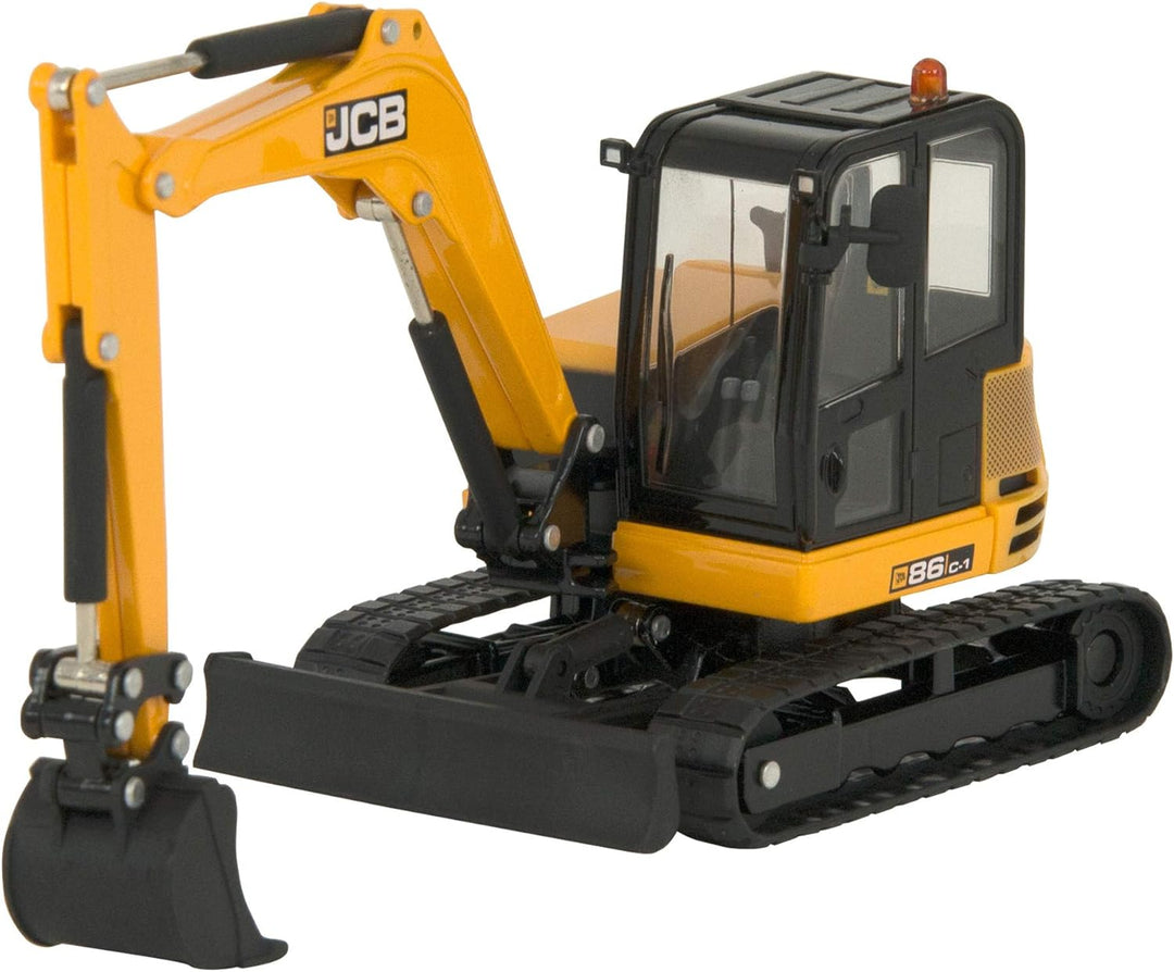 Britains Tomy 43013 Midi Kettenbagger 86C-1, Schiebe Spielzeug aus hochwertigem Material im Massstab