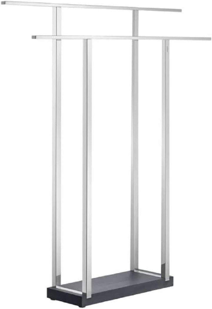 Blomus Menoto - Edelstahl Handtuchständer freistehend mit 2 Handtuchstangen (H 90 cm, B 75 cm, T 16