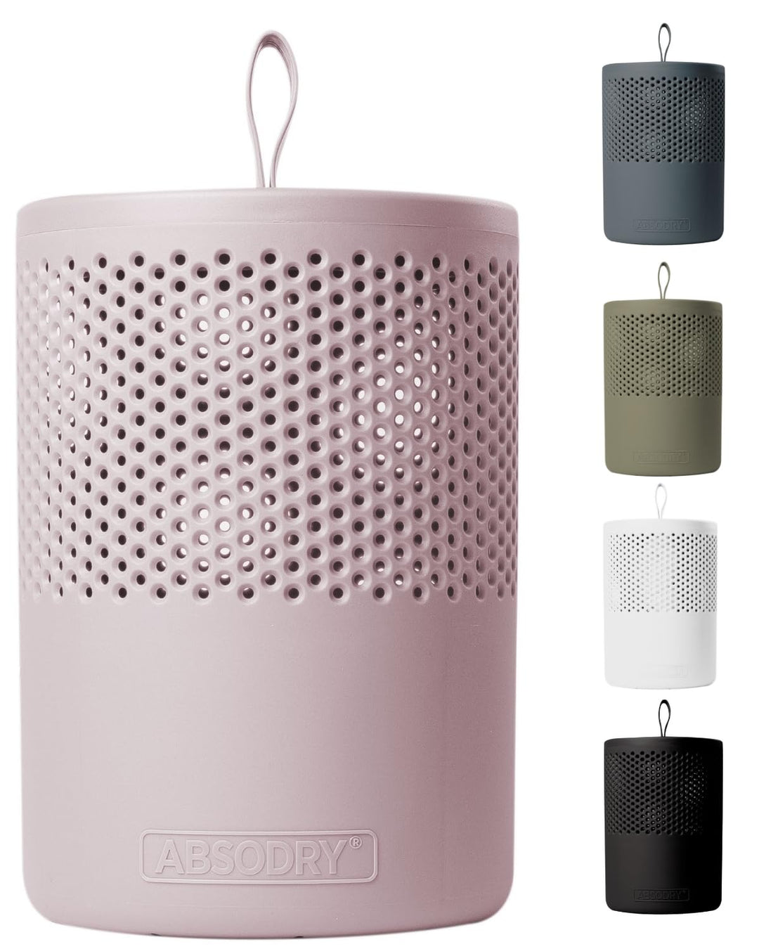 Absodry Duo Family Luftentfeuchter für 25m2 Entfeuchter 600 g Granulat-Beutel, 1000 ml leise ohne St