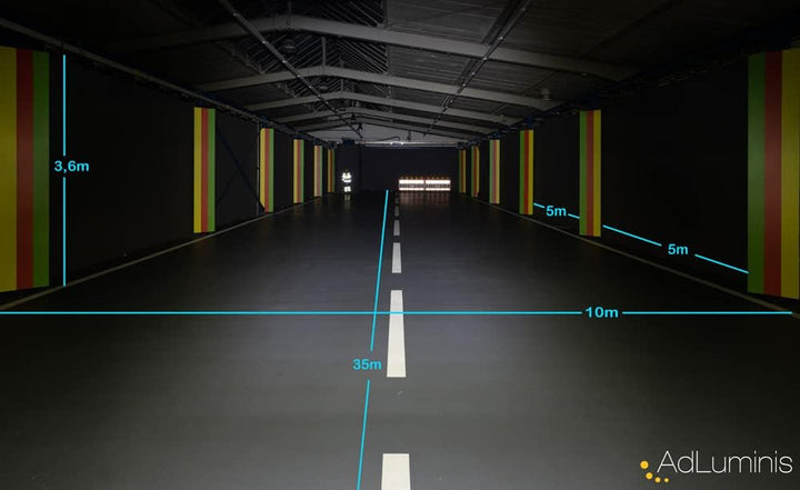 AdLuminis Blackline LED Arbeitsscheinwerfer 30 Watt 2300 Lumen, Flood, Einbau, Zusatzscheinwerfer, A