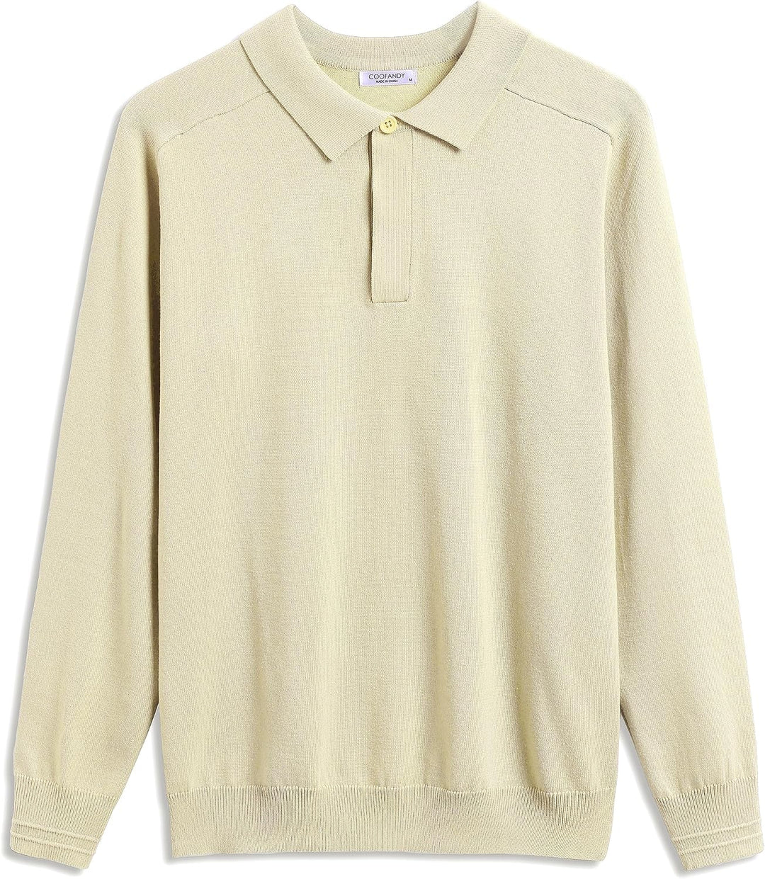 COOFANDY Herren Pullover Mit Polokragen Strick Polo Pullover Langarmshirt Strickpullover Männer Pull