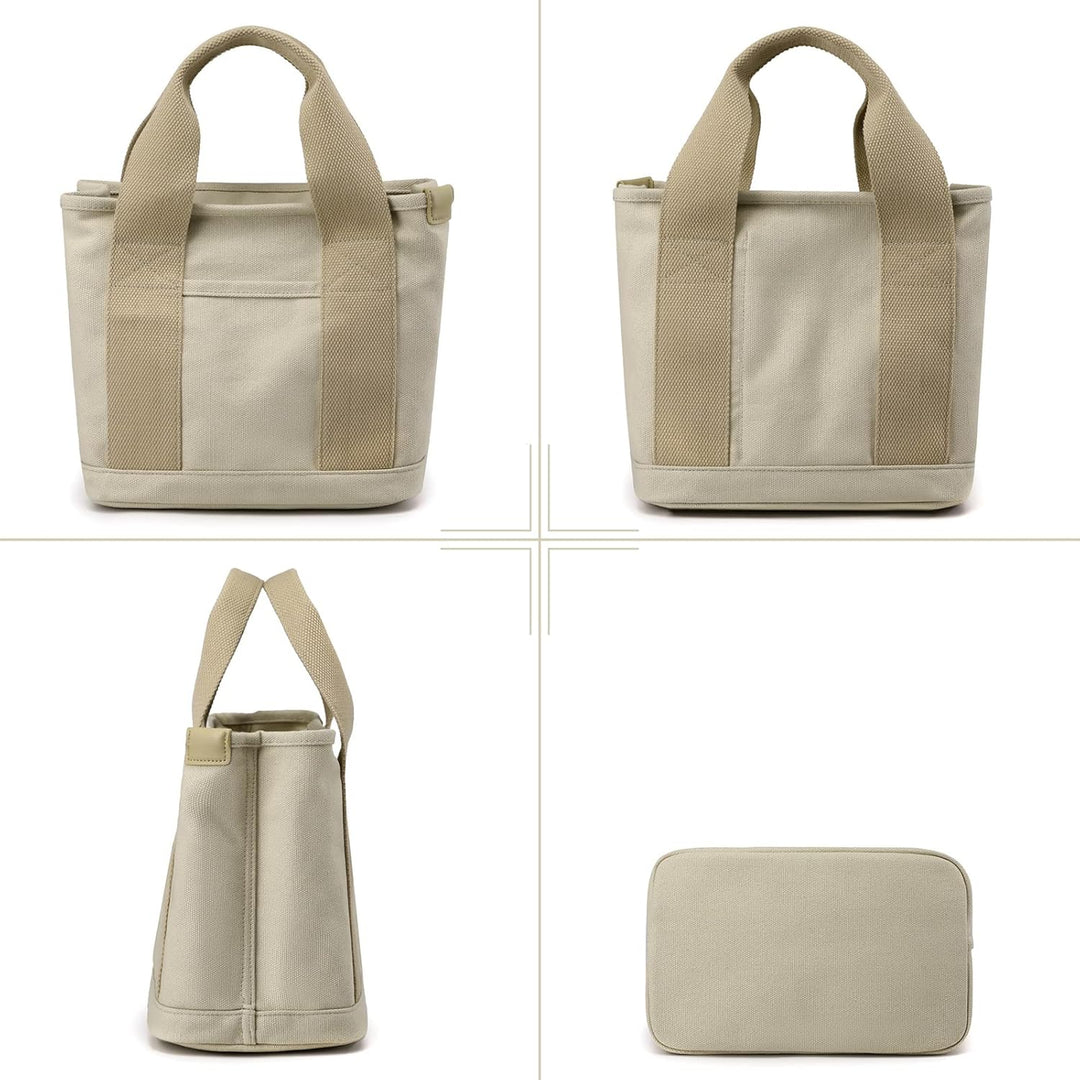 CORIOS Damen Handtasche Canvas Tragetasche Casual Henkeltasche Tote Beutel Multifunktionale Henkelta