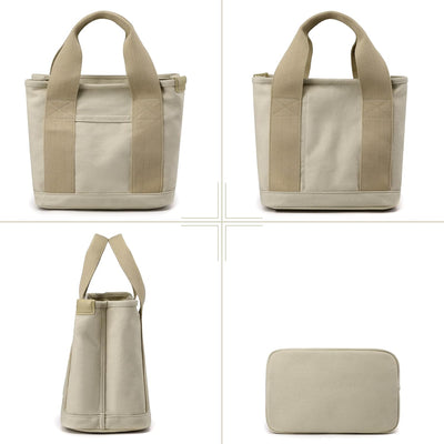 CORIOS Damen Handtasche Canvas Tragetasche Casual Henkeltasche Tote Beutel Multifunktionale Henkelta