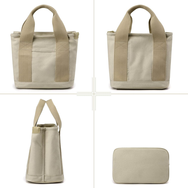 CORIOS Damen Handtasche Canvas Tragetasche Casual Henkeltasche Tote Beutel Multifunktionale Henkelta