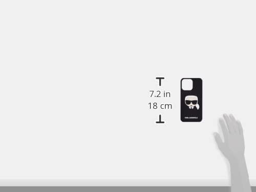 KARL LAGERFELD KLHCP14XKH3DBK hülle für iPhone 14 Pro Max 6,7" schwarz/Black hardcase 3D Rubber Karl