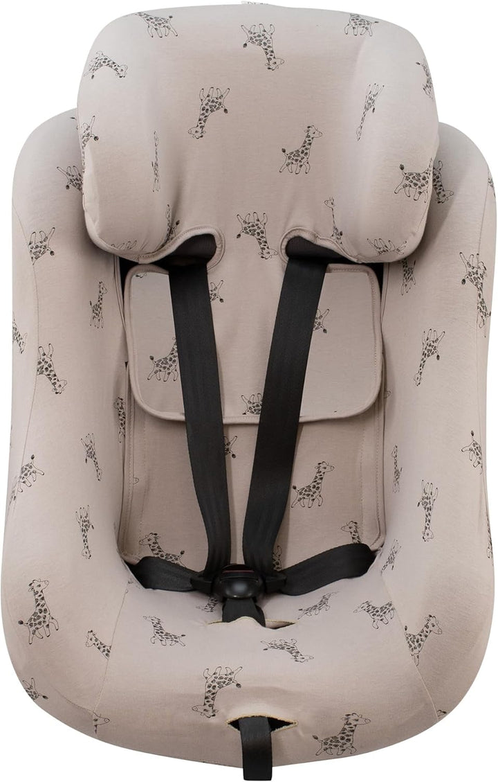 JYOKO Kids Bezug kompatibel mit Joie Spin 360, Nuna Rebl, aus Baumwolle (Giraffe), Bezug für Joie Sp