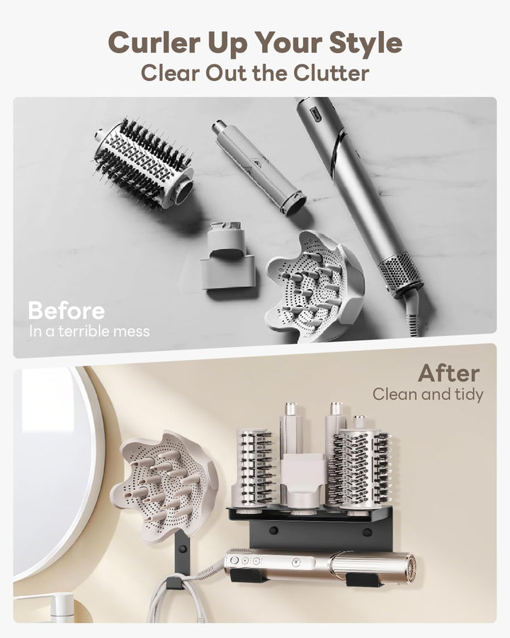 Fön Halterung Shark Hairstyler Wandhalterung Kompatibel mit Shark Flex Style Hair 6 in 1 HD430 HD435