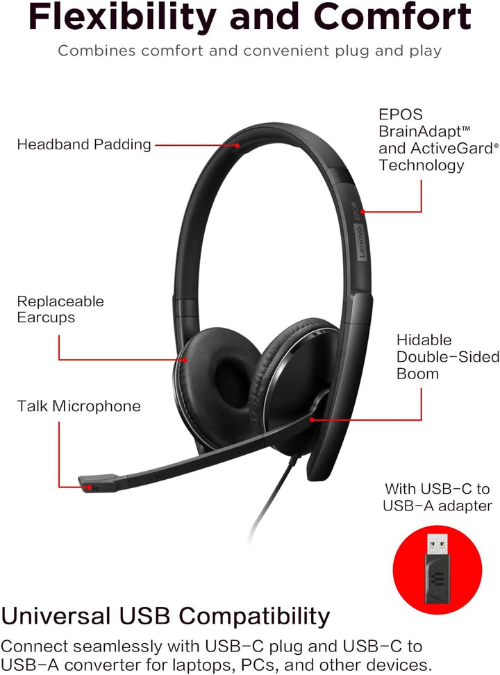 Lenovo Wired ANC Headset GEN2