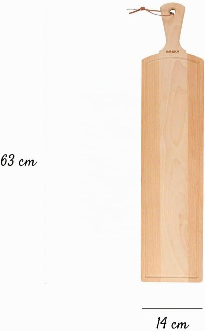 Boska Servierbrett Amigo L holz, Schneidebrett Holz, Holzbrett Küche Gross, Frühstücksbrettchen Holz