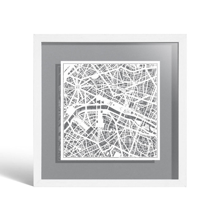 O3 DESIGN STUDIO - Marco de Papel para mapas, 22,8 x 22,8 cm, en Caja de Regalo, Fondo, autocambiant