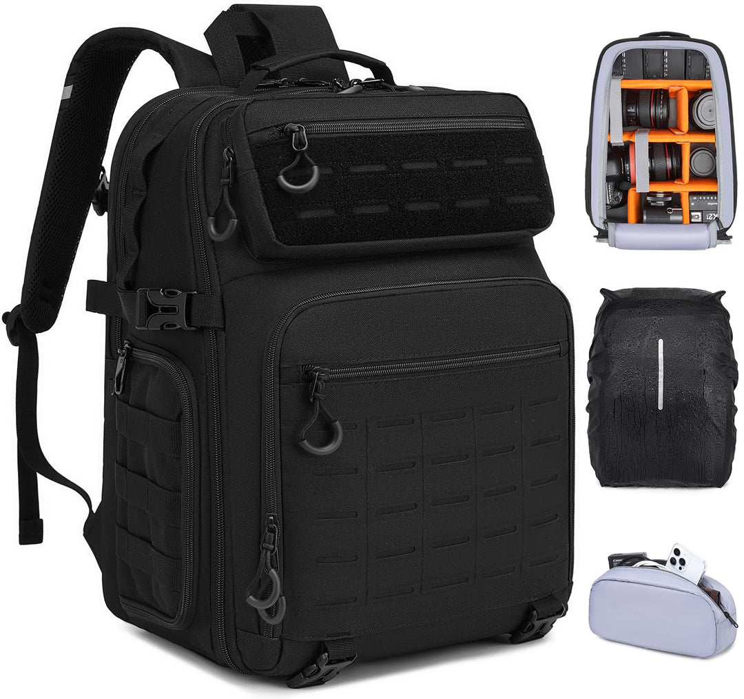 Kamerarucksack DSLR SLR Kameratasche wasserfest Fotorucksack für Canon Nikon Sony Kamera Drohne Obje