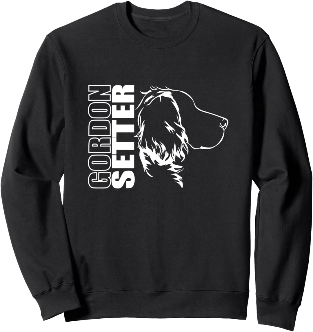 Gordon Setter Profil Hunderasse Jagdund Jagdhunde Hunde Sweatshirt