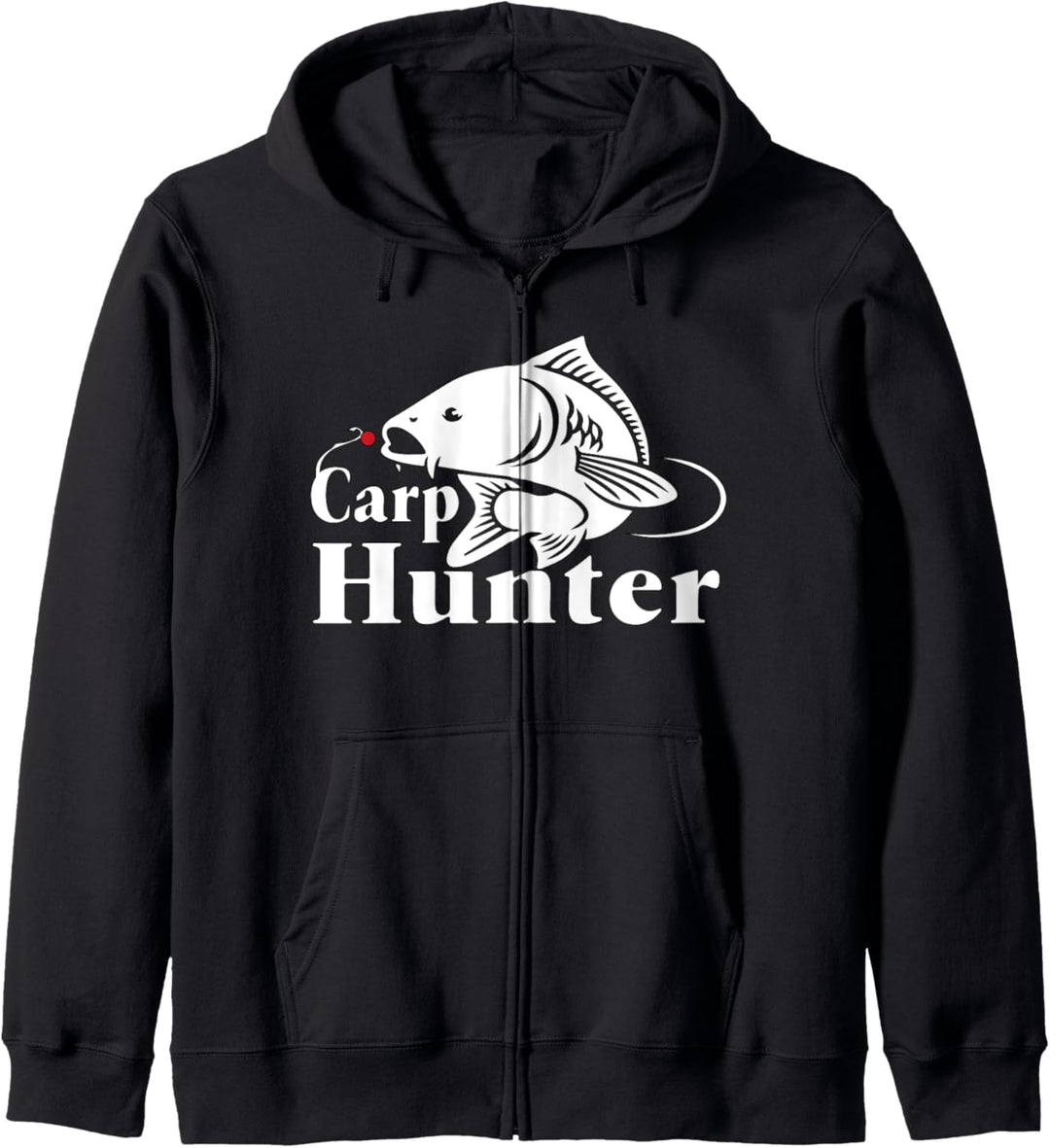 Angler Geschenk tshirt Karpfen Karpfenangler shirt Herren Kapuzenjacke