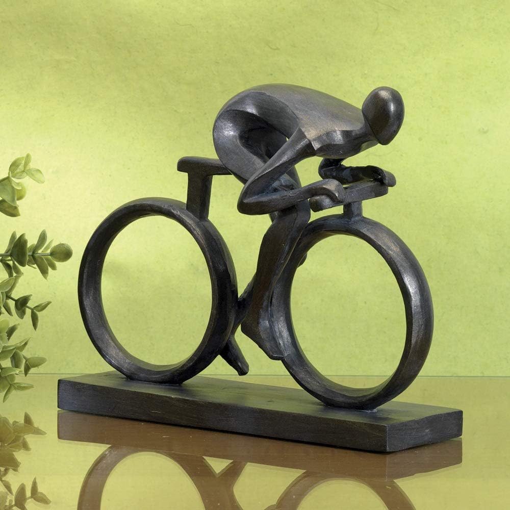 Bits and Pieces - Elegante 16,5 cm Fahrradstatue – aussergewöhnlich geformt aus robustem Polyresin –