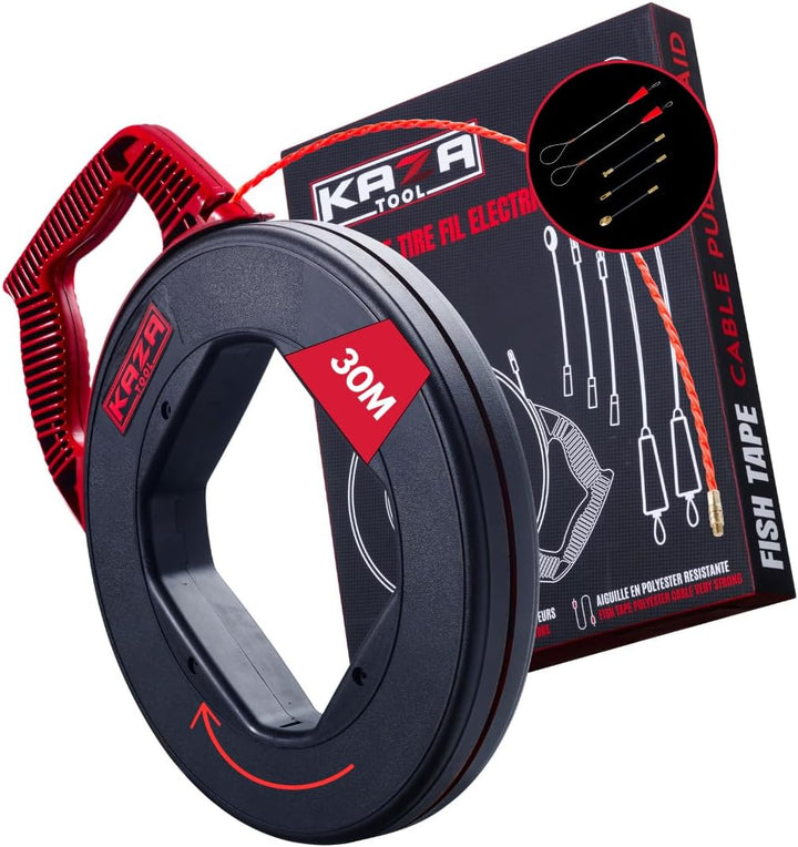 Kabeleinziehilfe - Retractable Spiral - Cable Retraction Aid Shatterproof for Pulling - Pull Wire, C
