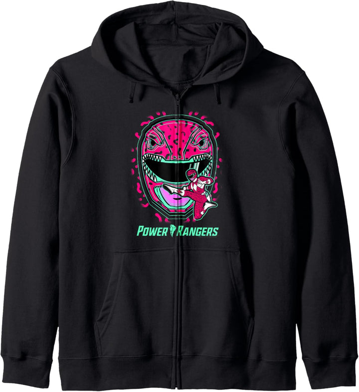Power Rangers Red Ranger Icon Fill Helmet Silhouette Kapuzenjacke
