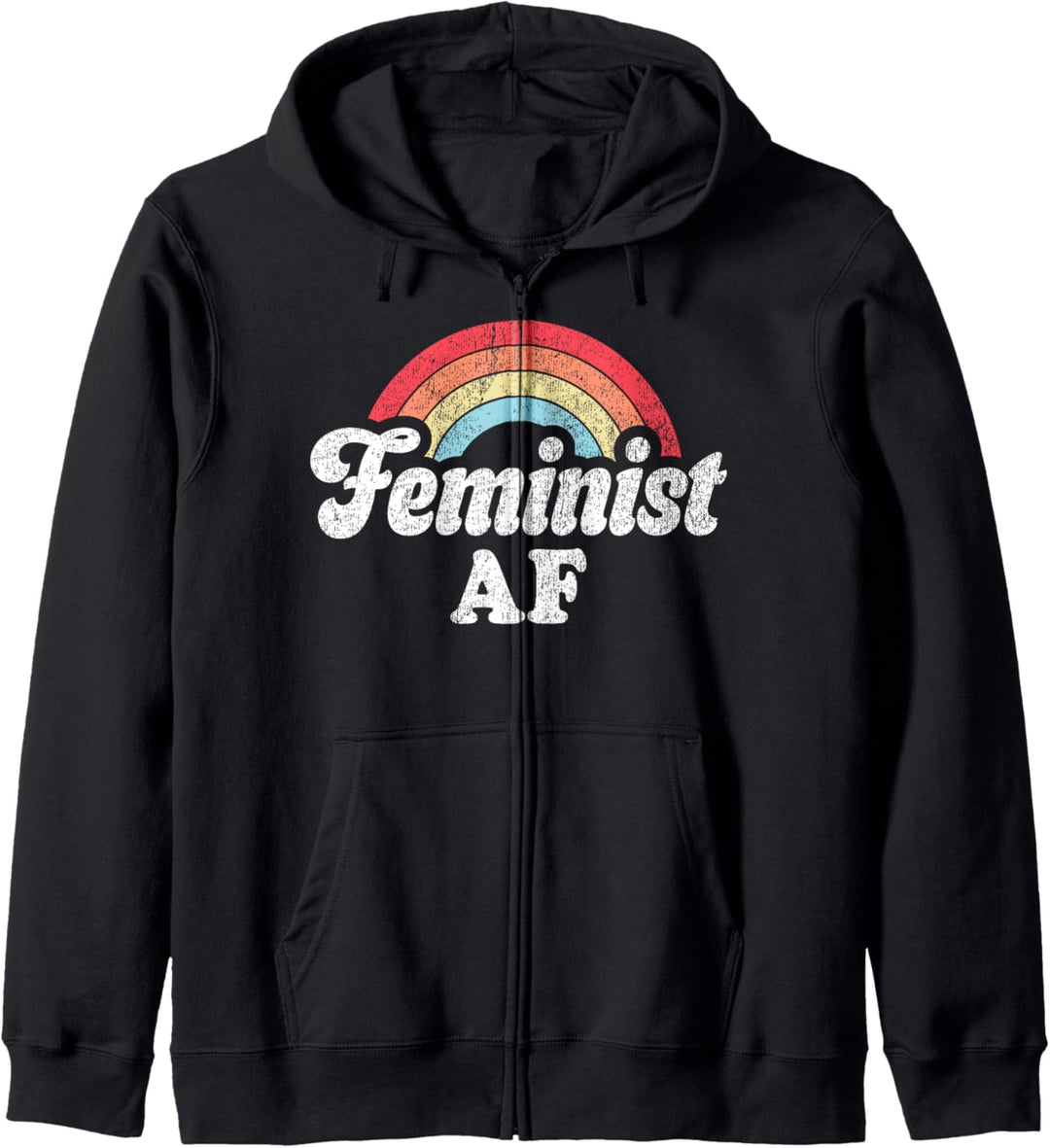 Feminist AF Retro Vintage 60s 70s Style Women Feminism Gifts Kapuzenjacke