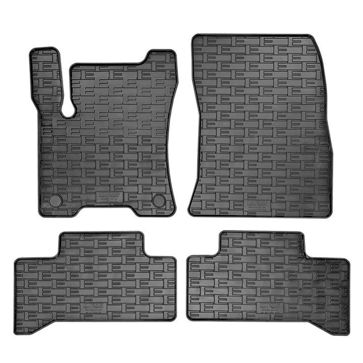 AUTO-STYLE Satz Gummimatten kompatibel mit Mercedes EQA (H243) 2021- (4-teilig + Montagesystem)