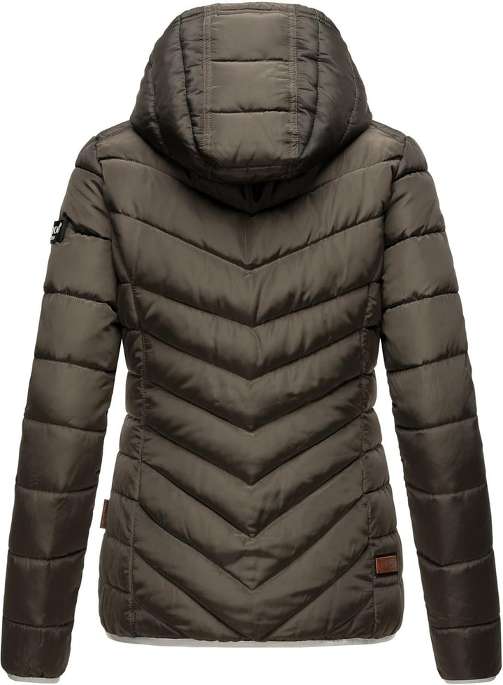 Navahoo Damen Jacke Steppjacke Übergangsjacke gesteppt Stepp Herbst B675 XS Anthrazit, XS Anthrazit