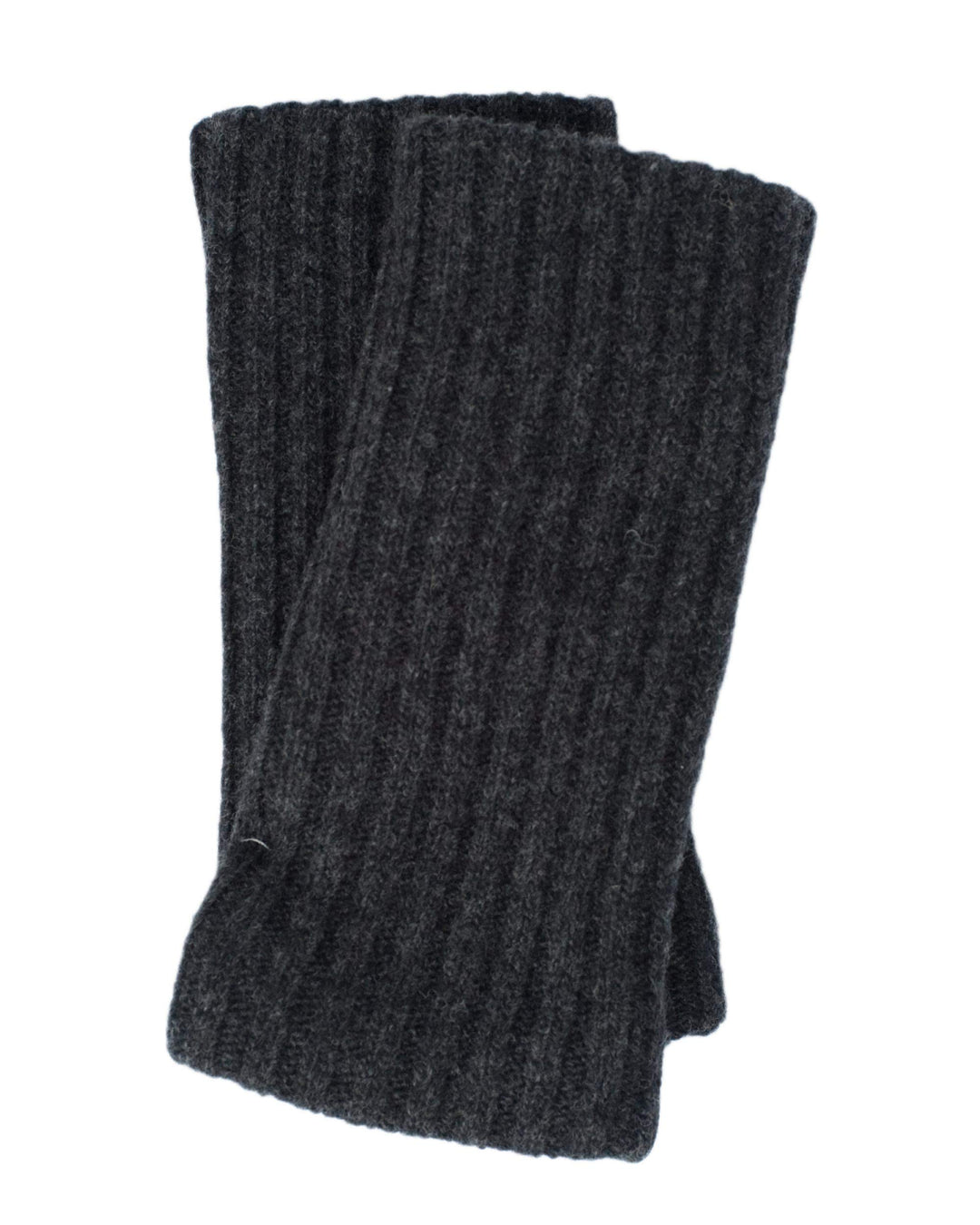 Ganterie, Merino Armwärmer/Pulswärmer, 100% Wolle Anthrazit, Anthrazit