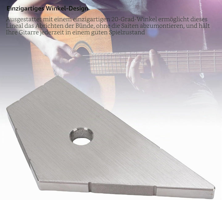 Fabater Fret Kisser für Gitarren -Setup &amp; Reparatur, 4 in 1 Gitarren Bund Spot Leveling und Bund Dre