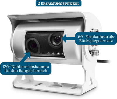 Carmedien Doppel Rückfahrkamera cm-DRFK3 Twin Rückfahr Kamera Doppelkamera für