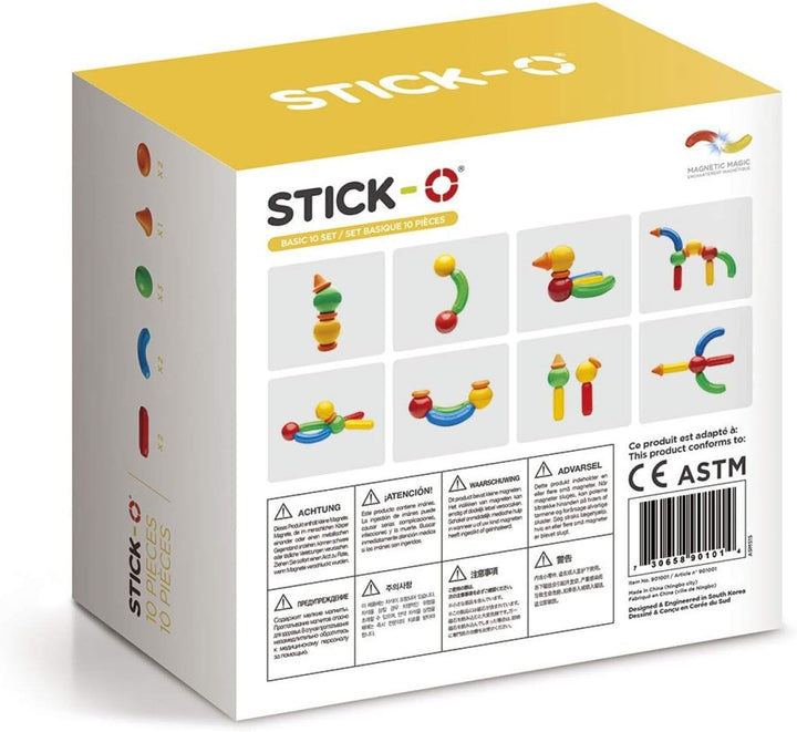 Stick-O magnetische Bausteine für Kinder ab 1 Jahre, kreatives Konstruktionsspielzeug, Lernspielzeug