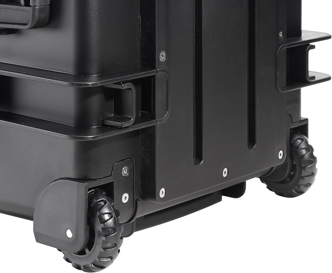 B&amp;W Transportkoffer Outdoor - Typ 6600 Schwarz - Koffer mit Rollen, ideal auf Tour, wasserdicht nach