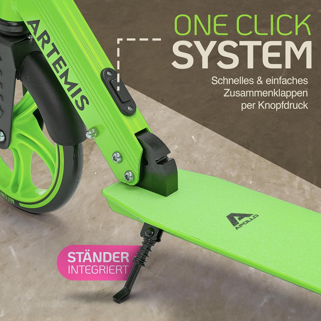 Apollo Artemis City Roller - Höhenverstellbarer Scooter für Kinder, Teens und Erwachsene, Tretroller